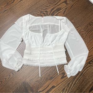 Free People White Blouse